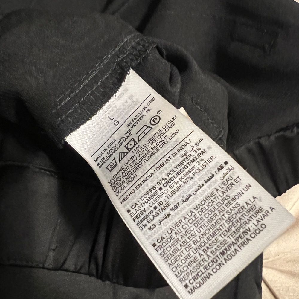 Old Navy Black Satin Track Pants - Picture 2 of 4